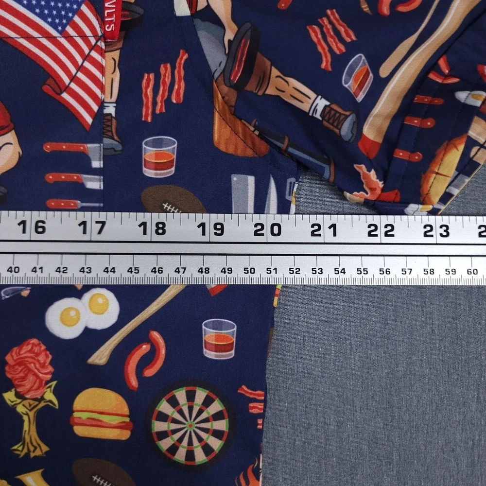 RSVLTS Ron Swanson Shirt Greatness Mens Medium Parks‎ Recreation Button KunuFlex